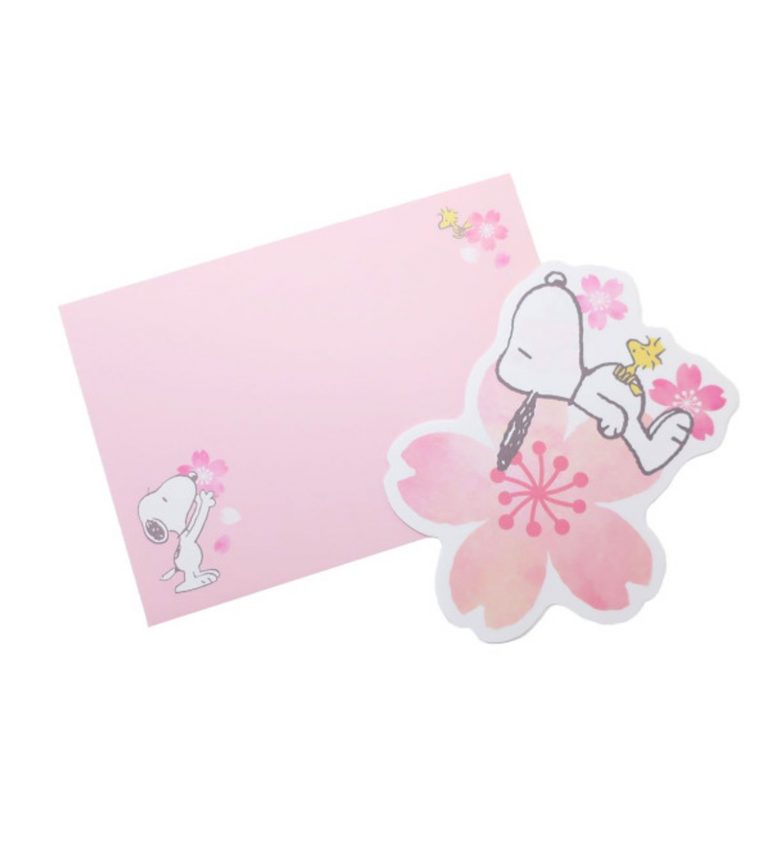 [JAPAN] Peanuts Snoopy Mini Letter Set [Sakura Cherry Blossom]