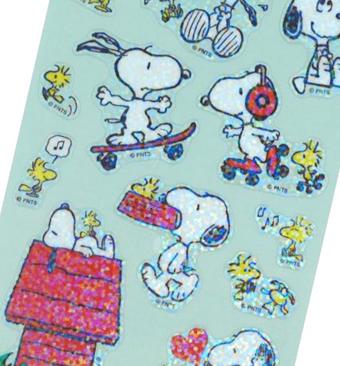 [JAPAN] Snoopy & Woodstock Glitter Sticker