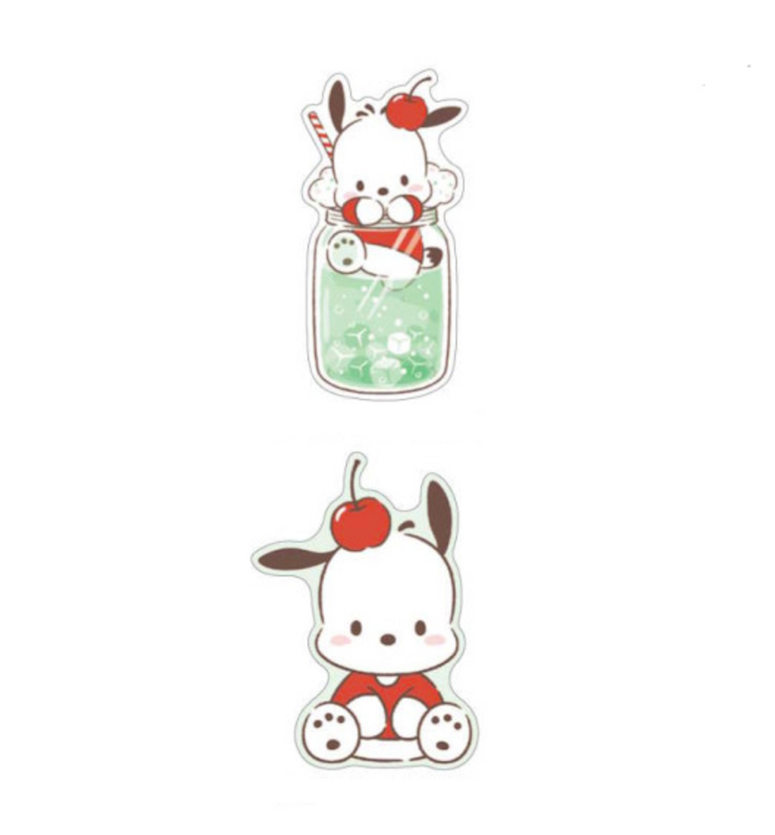 Sanrio Die-cut Letter Set [Pochacco / Soda]