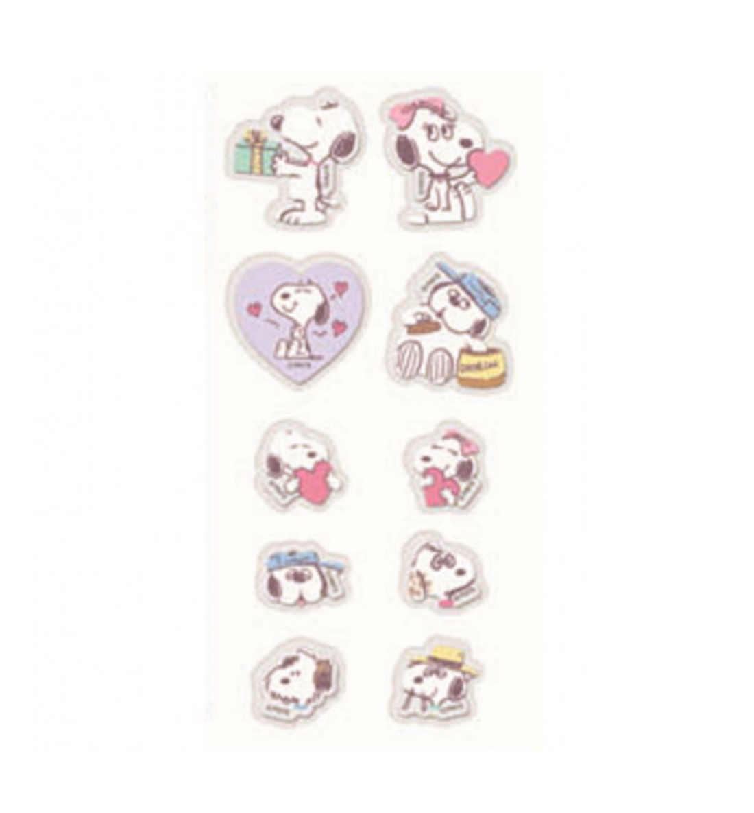 [JAPAN] Peanuts Snoopy Drop Peko Pastel Sticker