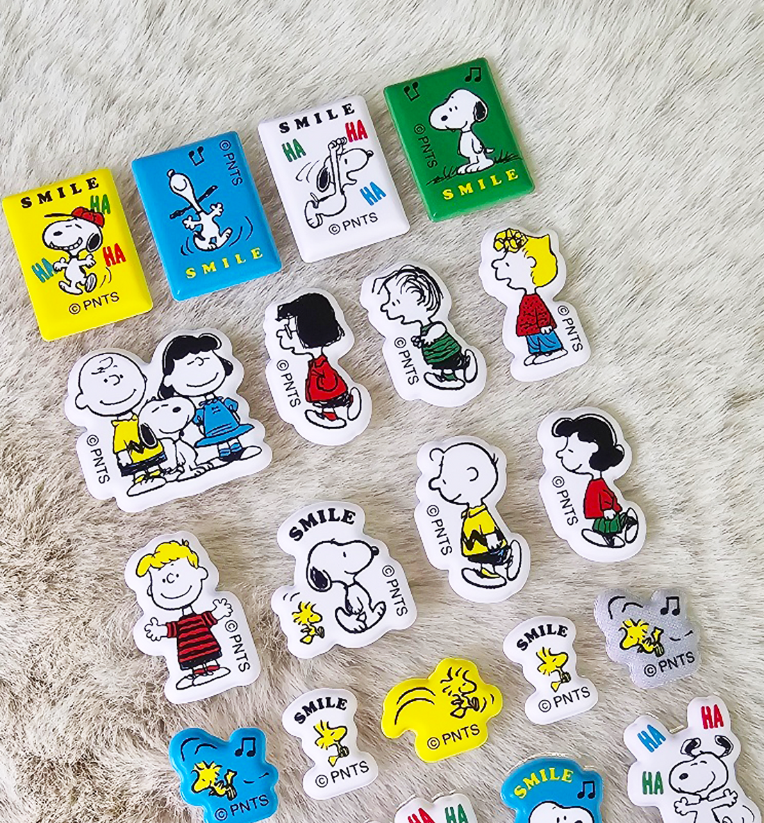 [JAPAN] Peanuts Snoopy Marshmallow Sticker [Red]