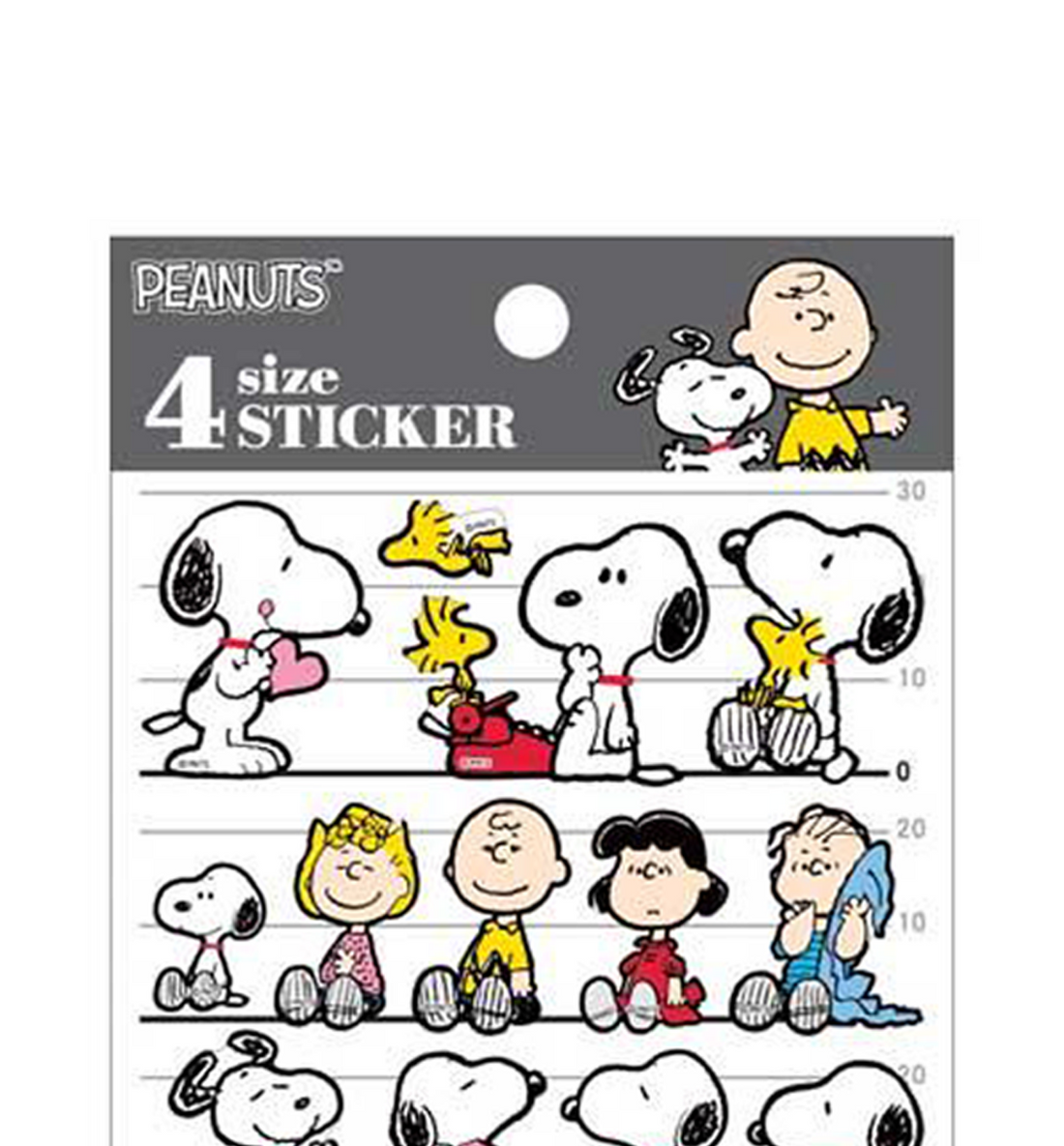 [JAPAN] Snoopy 4 Size Sticker [Kids]