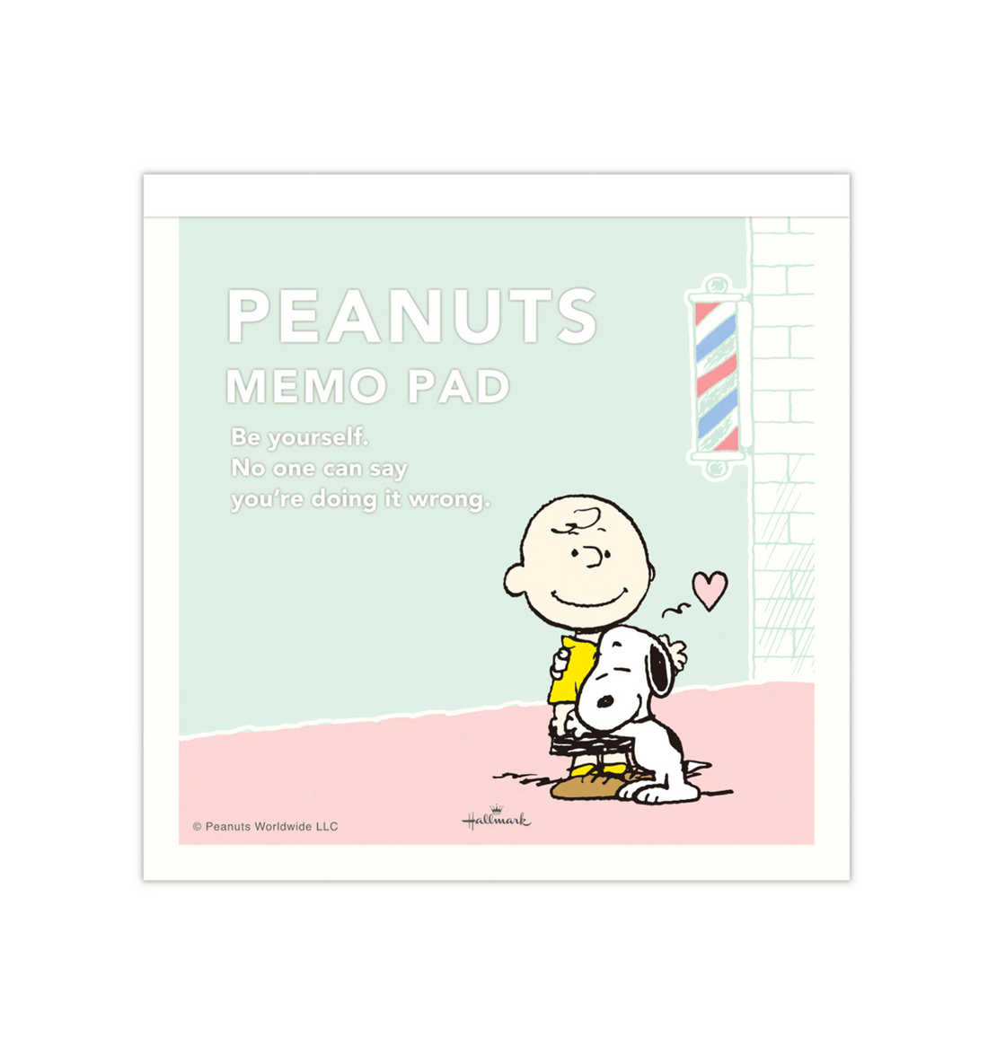 [JAPAN] Peanuts Snoopy Be Yourself Memopad [Mint]