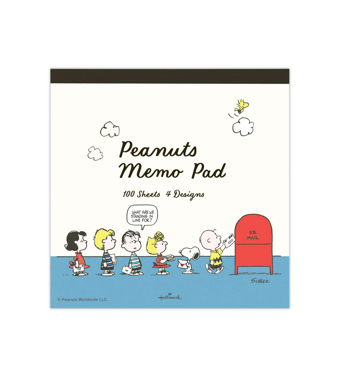 [JAPAN] Peanuts Snoopy Stay Positive Memopad [Blue]