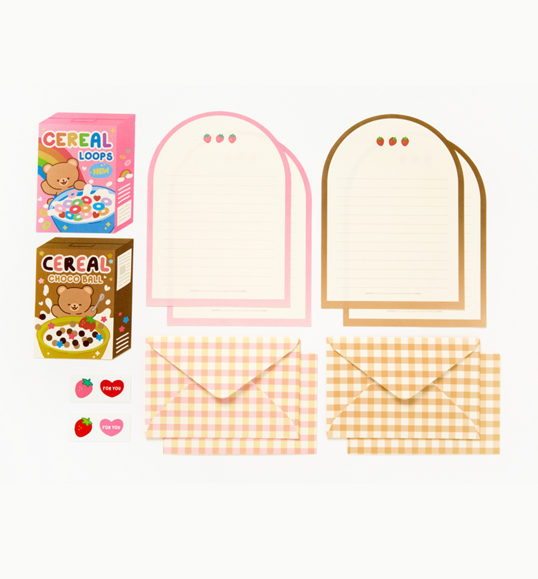 Cereal Letters & Envelopes