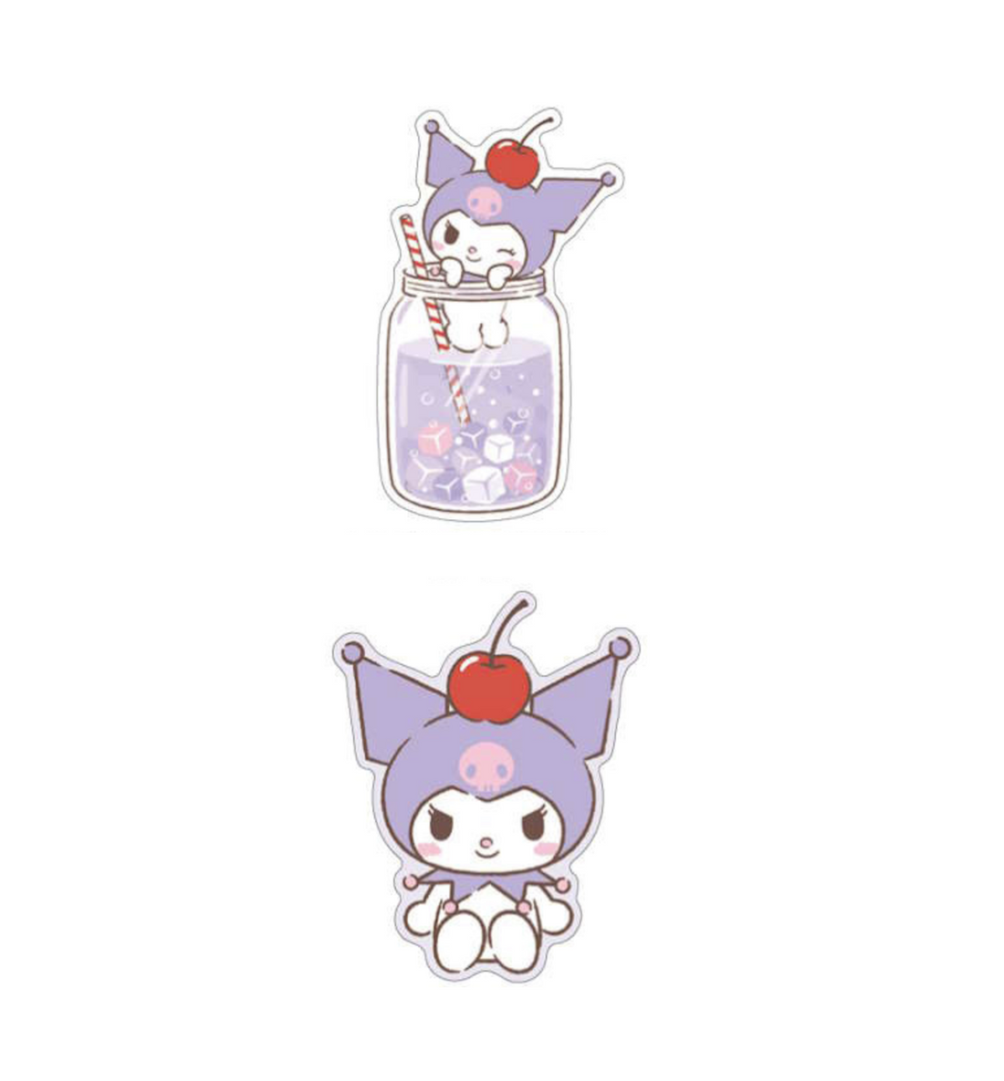 Sanrio Die-cut Letter Set [Kuromi / Soda]