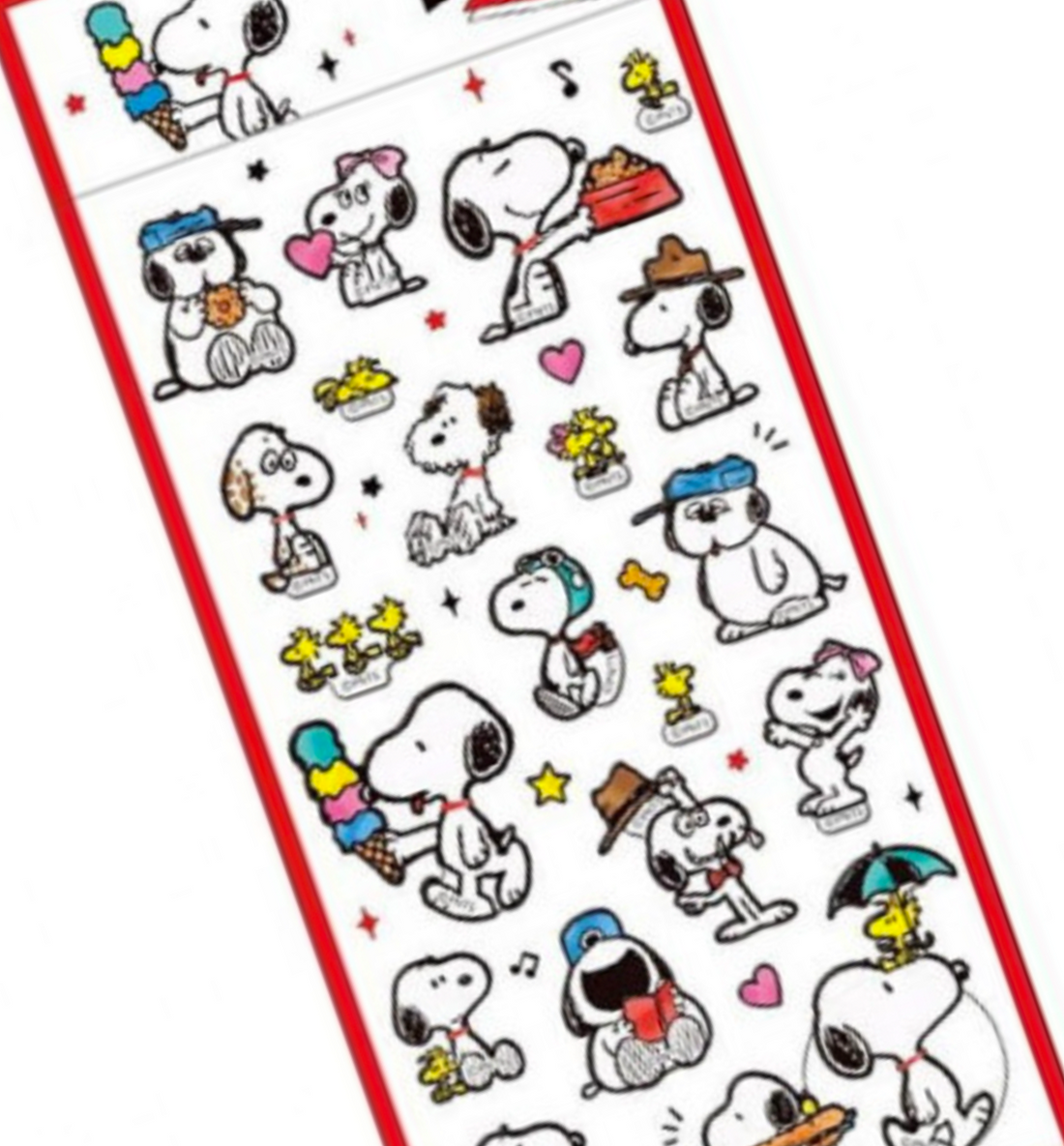 [JAPAN] Vintage Peanuts Snoopy Family Sticker [Epoxy]