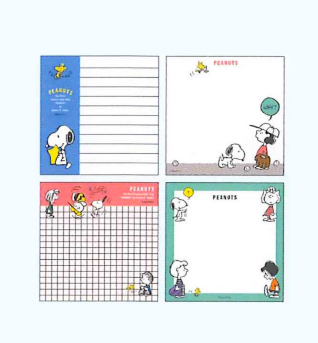 [JAPAN] Peanuts Snoopy Square Memopad [Snoopy/Kids]