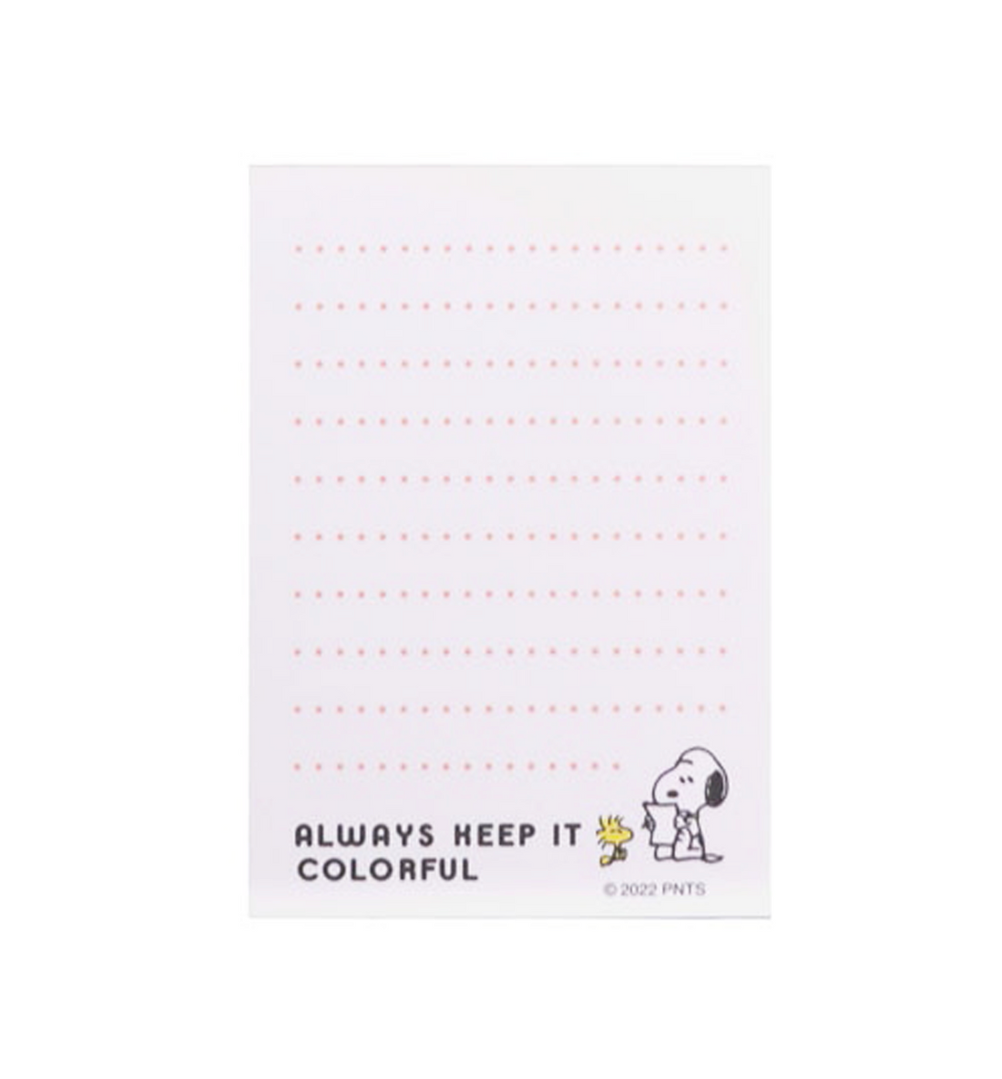 [JAPAN] A7 Peanuts Snoopy Colors Memopad [Multi]