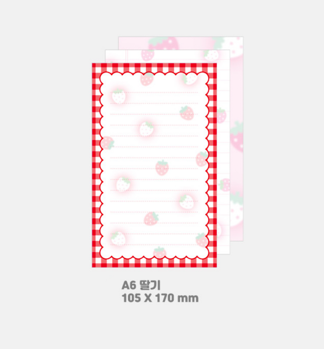 A6 Pretty Strawberry Paper Refill