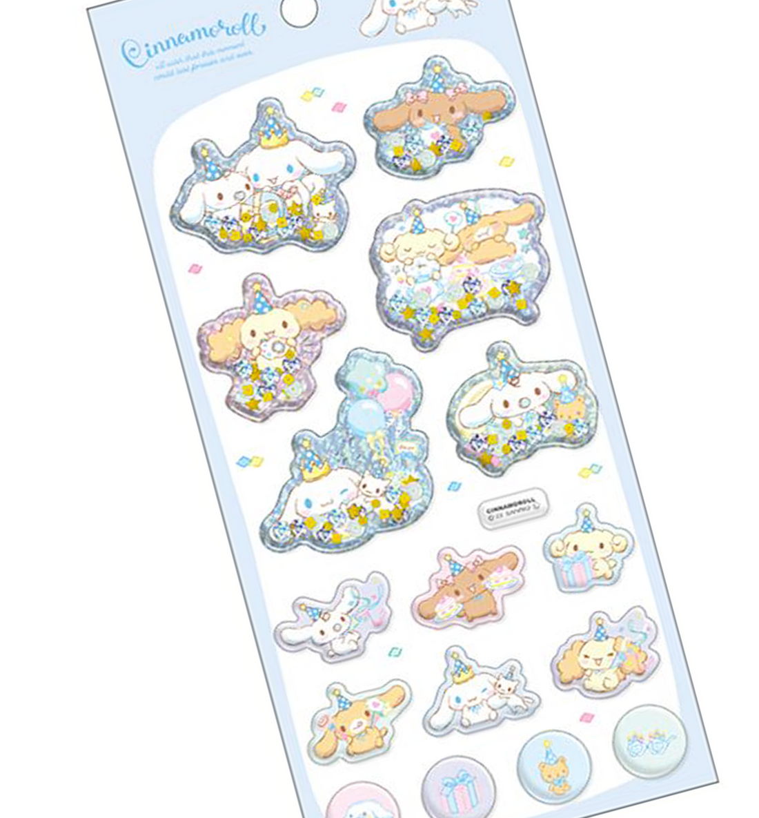 Sanrio Shake Shake Capsule Seal Sticker [Cinnamoroll & Milk]