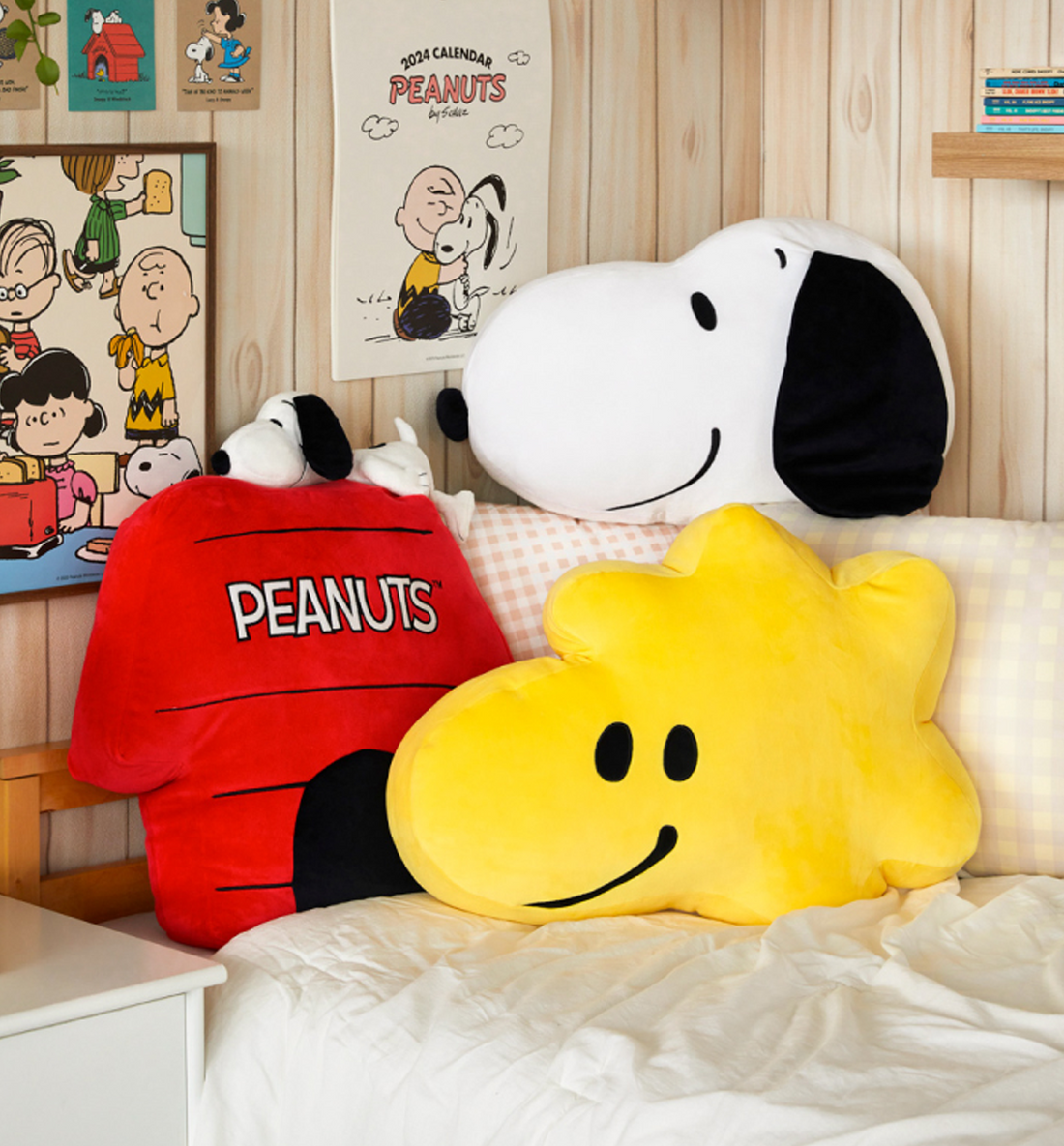 Peanuts Face Cushion [Snoopy]