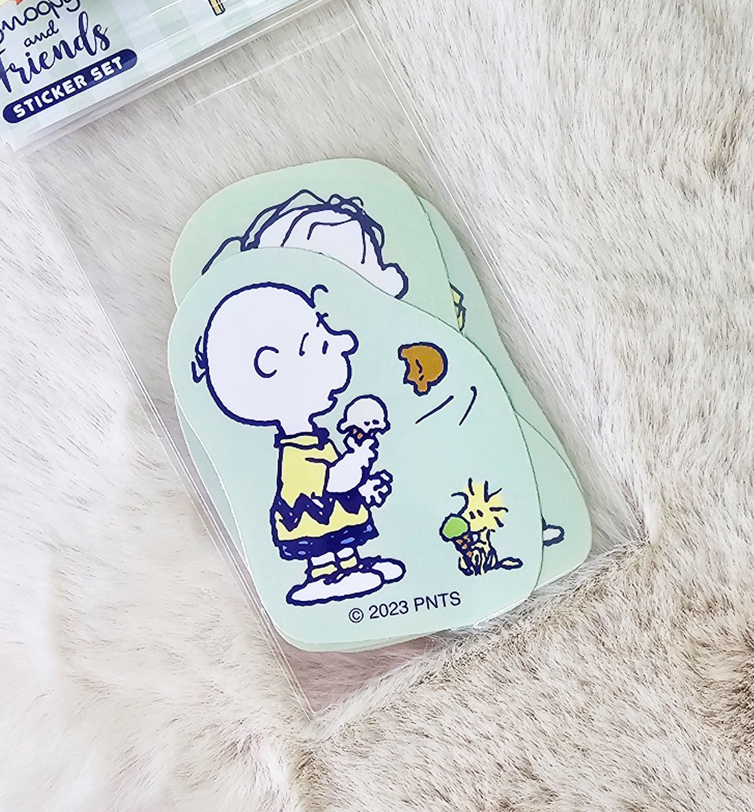 [JAPAN] Peanuts Snoopy & Friends Sticker Set [Green]