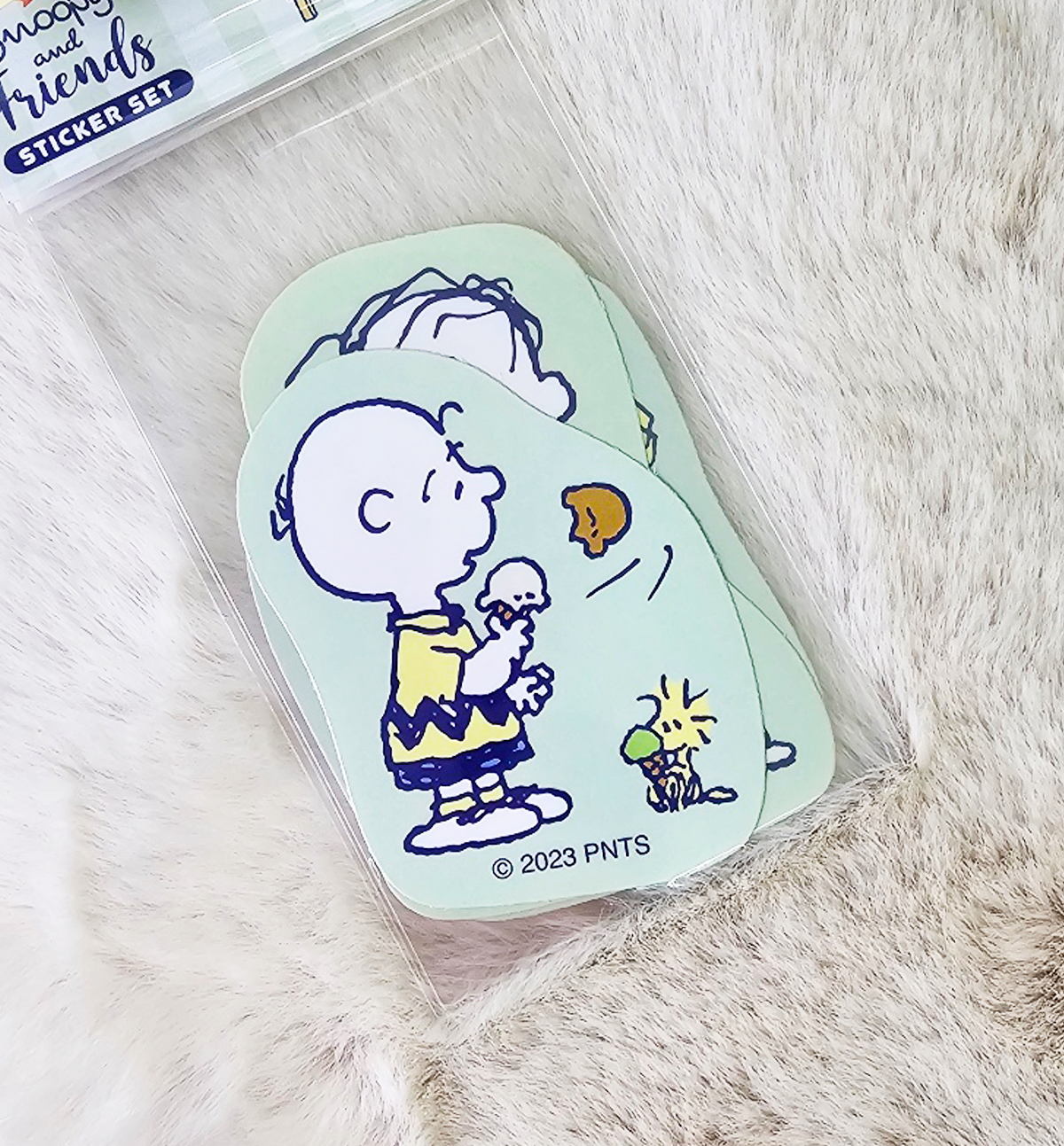 Peanuts Snoopy & Friends Sticker Set [Green]