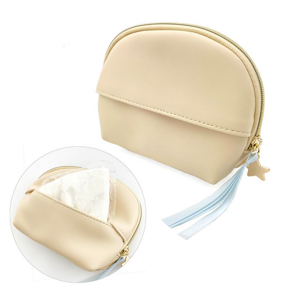 [JAPAN] Peanuts Snoopy Sweet Dreams Pouch [Beige]