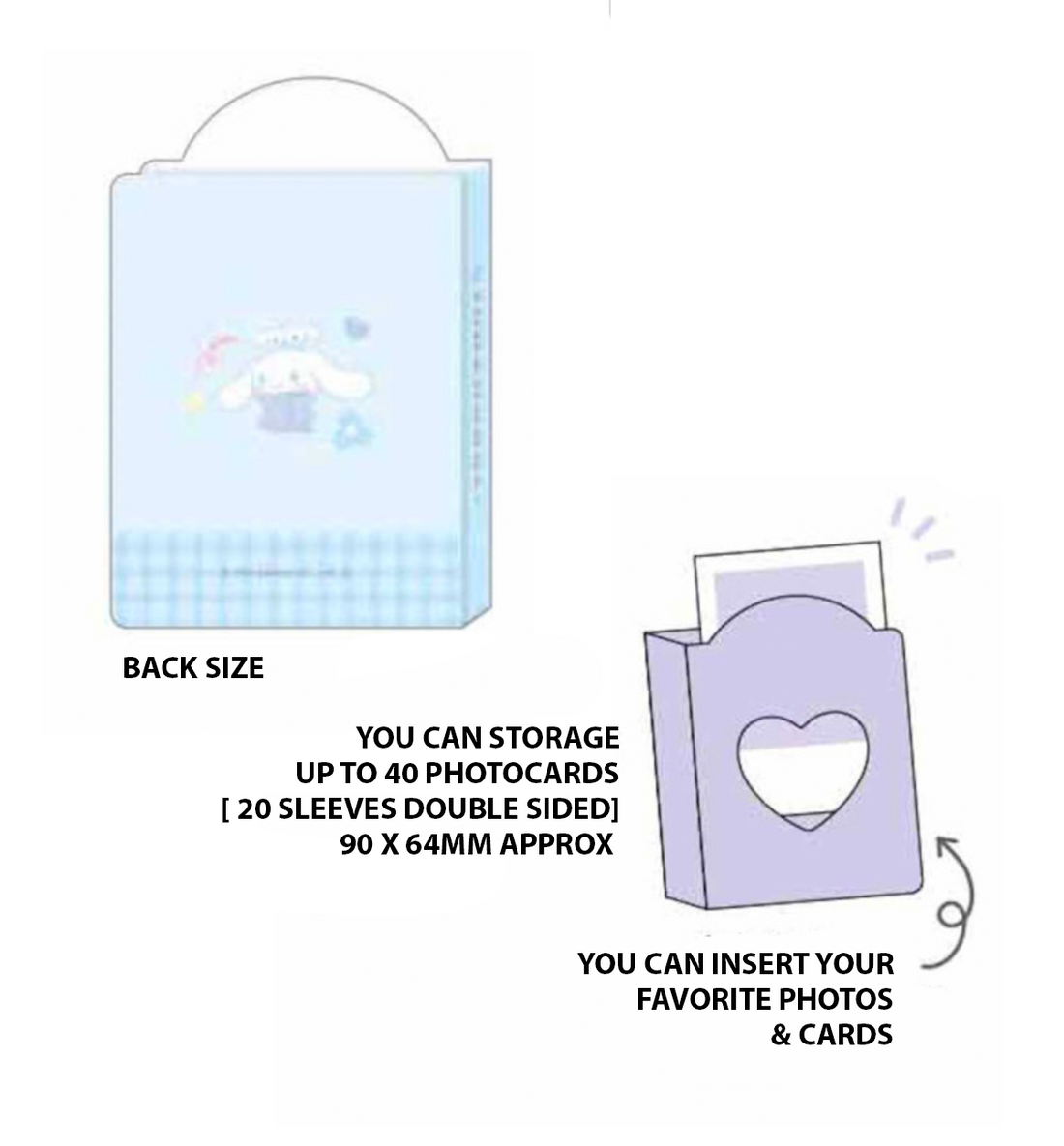 Sanrio PIC TOO Photocard Collect Book [Cinnamoroll]