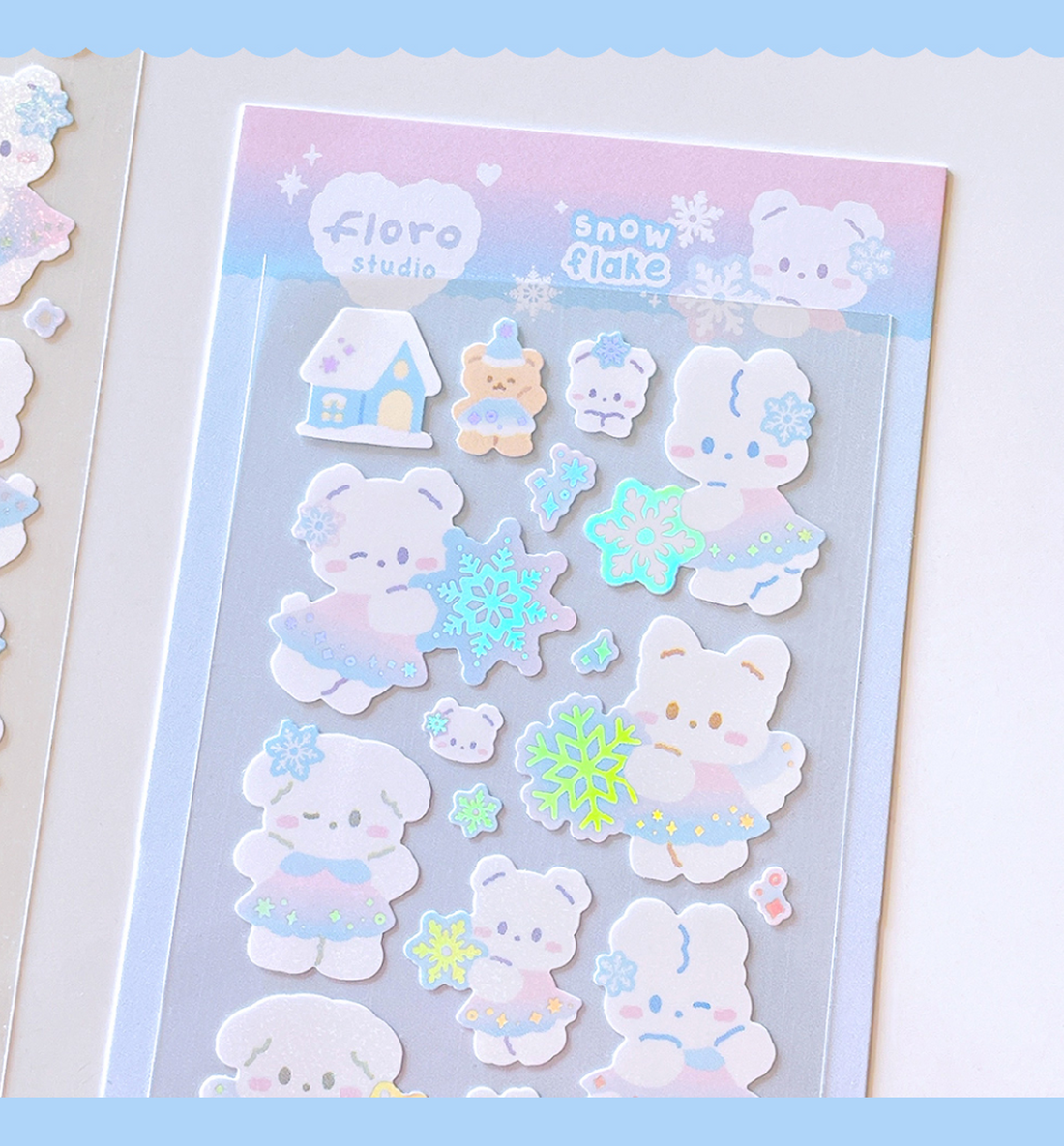 Snowflakes Babies Seal Sticker