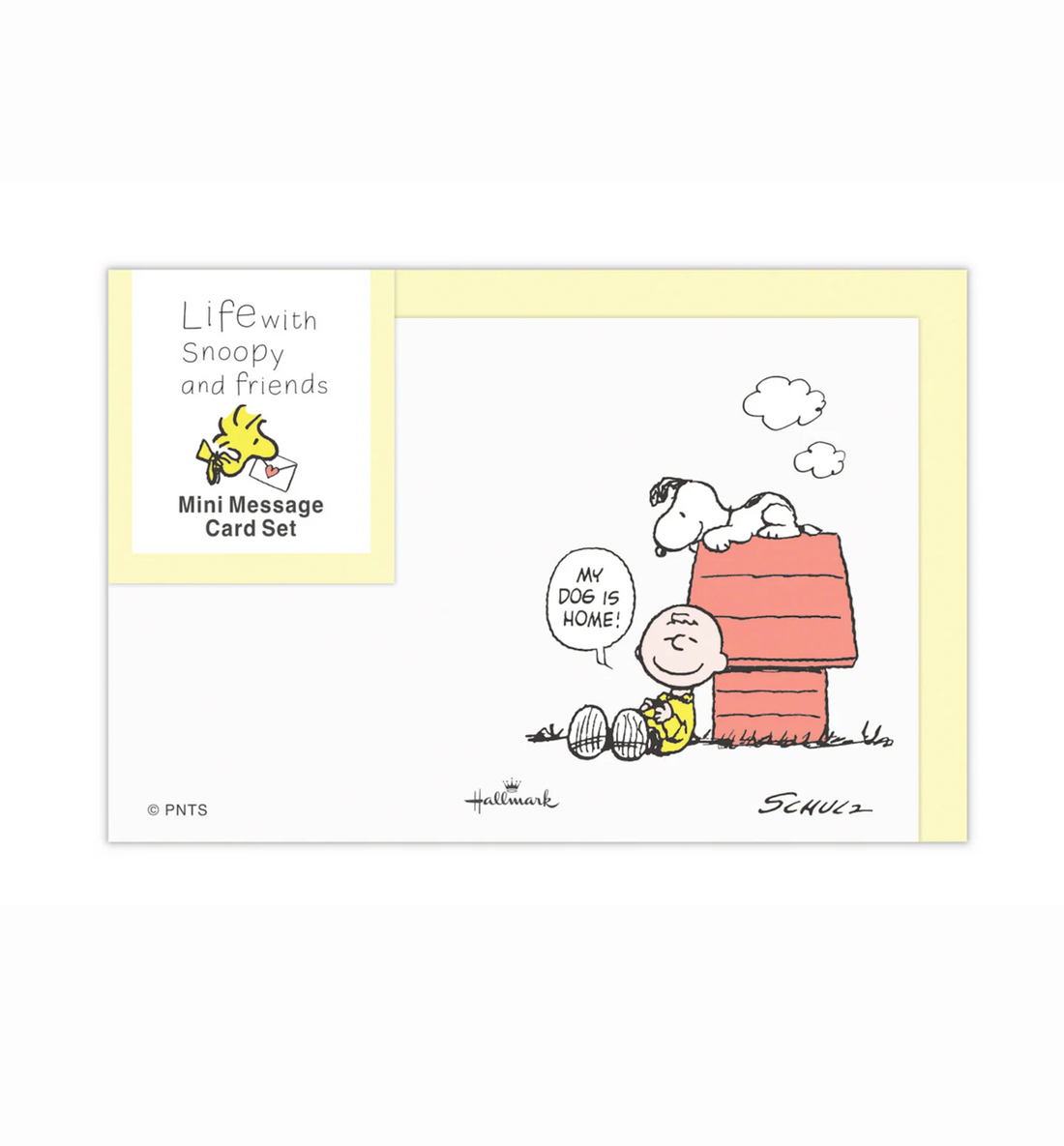 [JAPAN] Life With Snoopy & Friends Mini Message Card Set [Yellow]