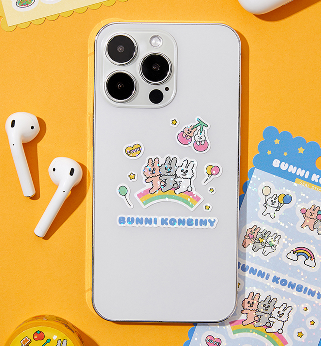 Bunni Konbiny Seal Sticker [3 Designs]