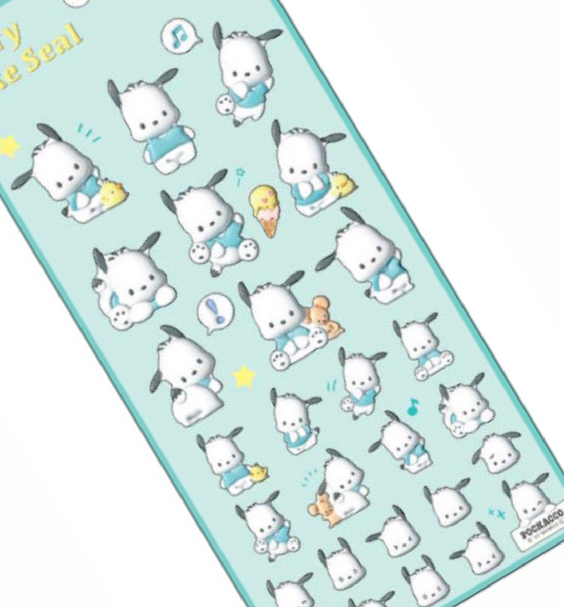 Pochacco Puffy Seal Sticker