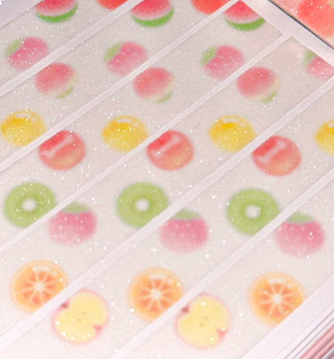 Fruit Pattern Glitter Washi Tape