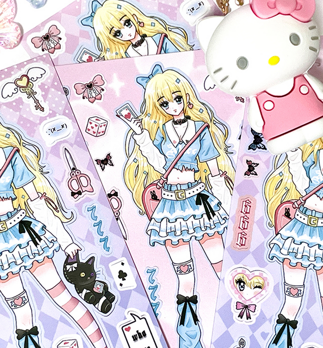 Wonderland Heart Alice Seal Sticker