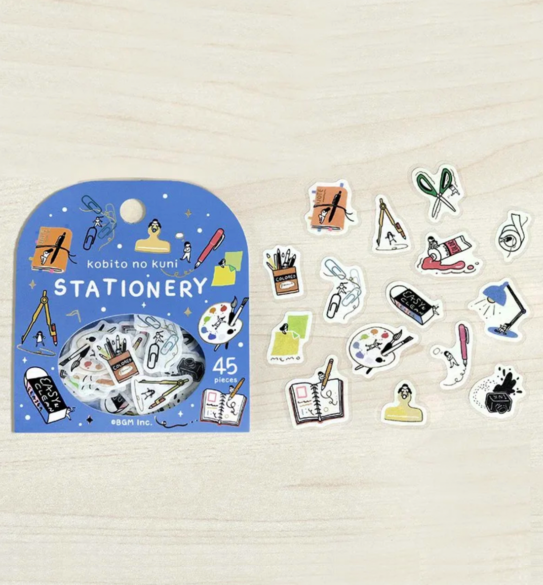 Stationery Kobito No Kuni Seal Sticker [Gold Stamping]