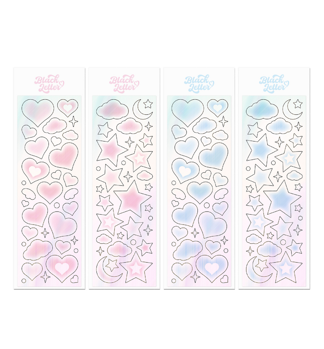 Pearly Aurora Seal Sticker [Heart & Star]