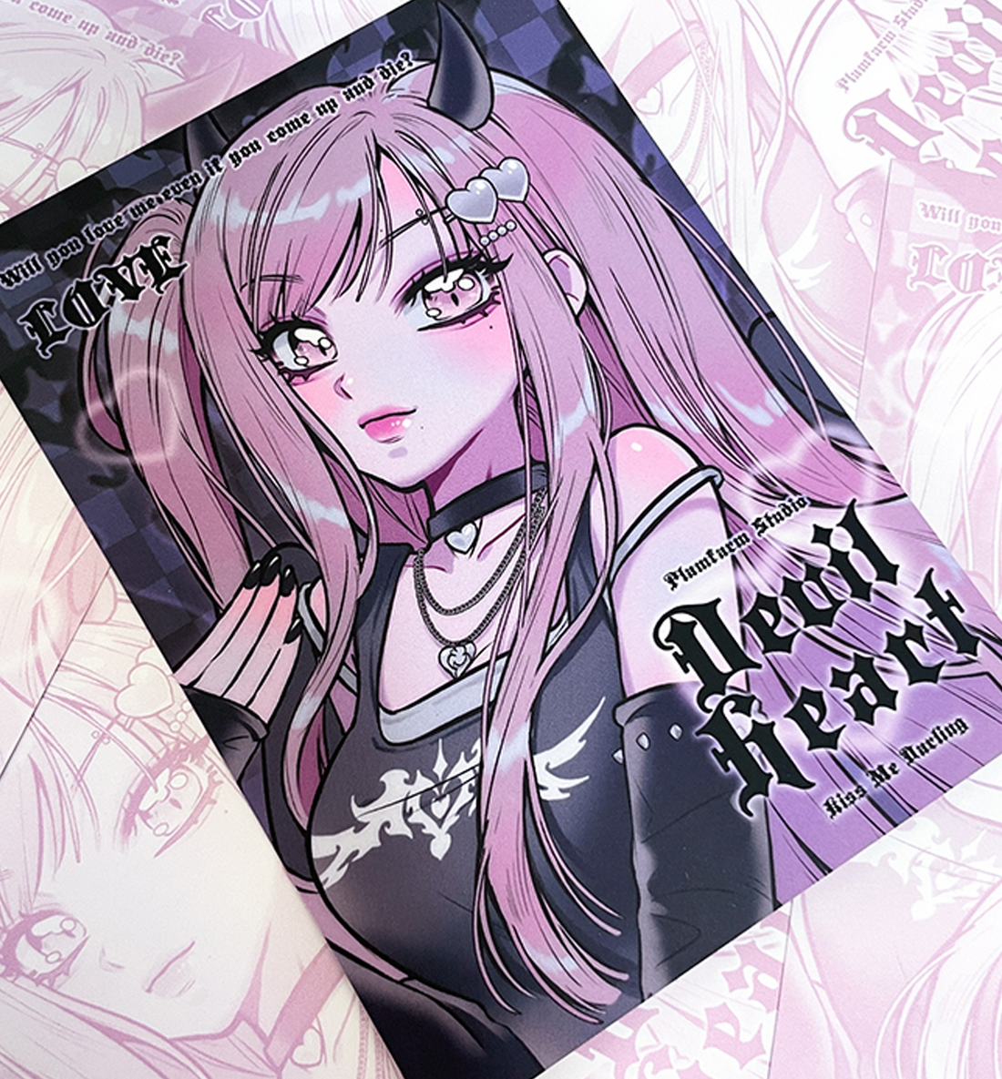 Love Devil Rosé Postcard