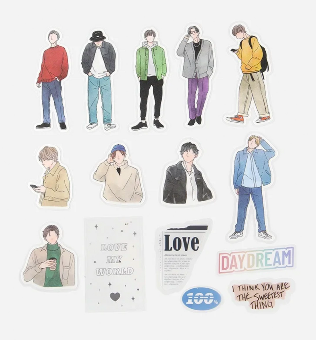 Coordinate Figures Seal Sticker [Fashion Boy]