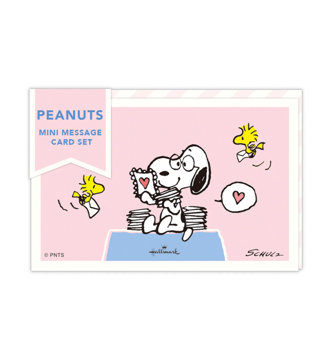 [JAPAN] Peanuts Snoopy Be Yourself Mini Message Card Set [Pink]