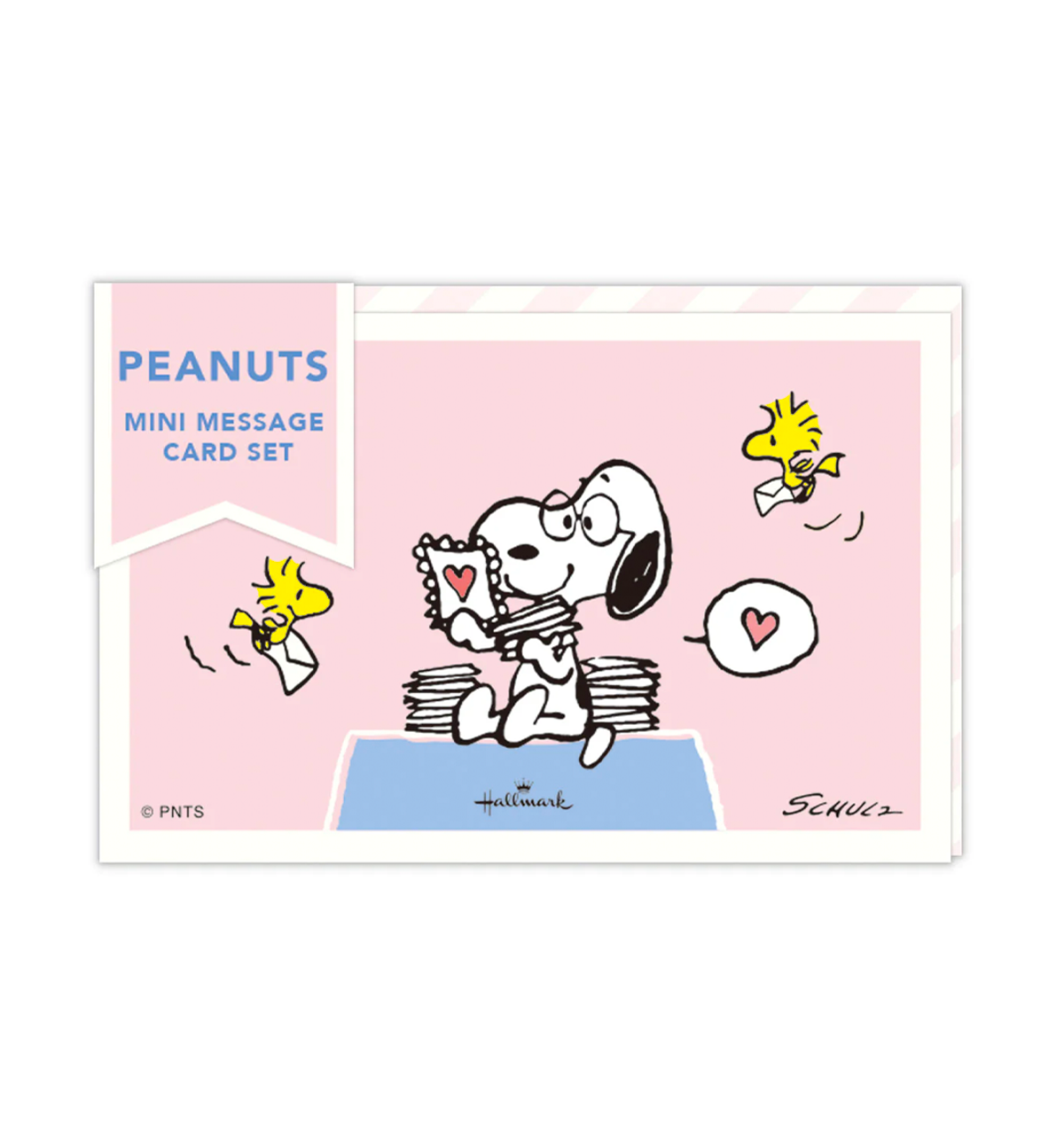 Peanuts Snoopy Be Yourself Mini Message Card Set [Pink]