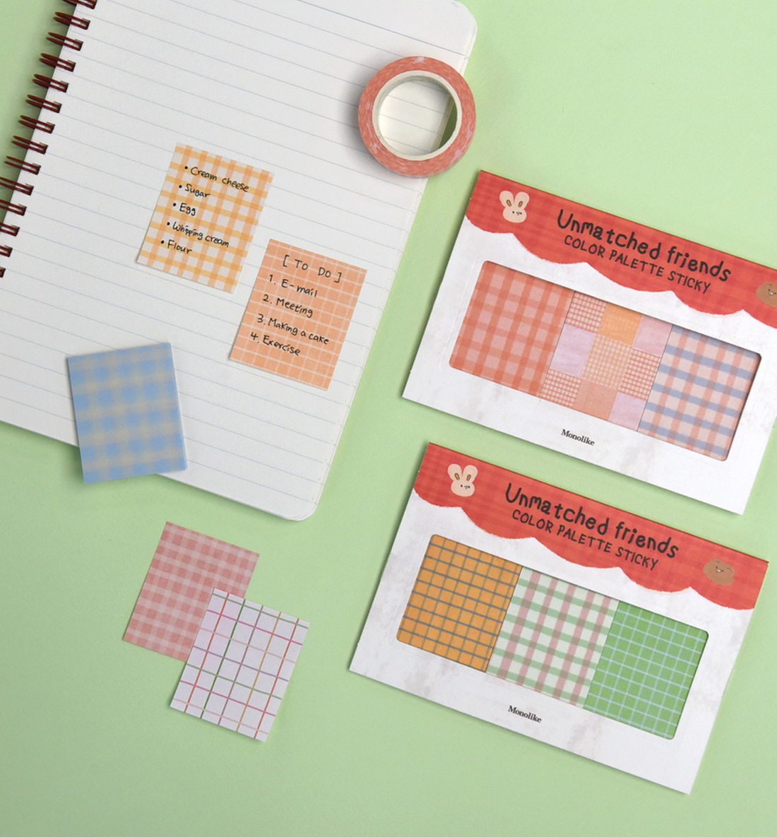 Color Palette Unmatched Friends Sticky Notes