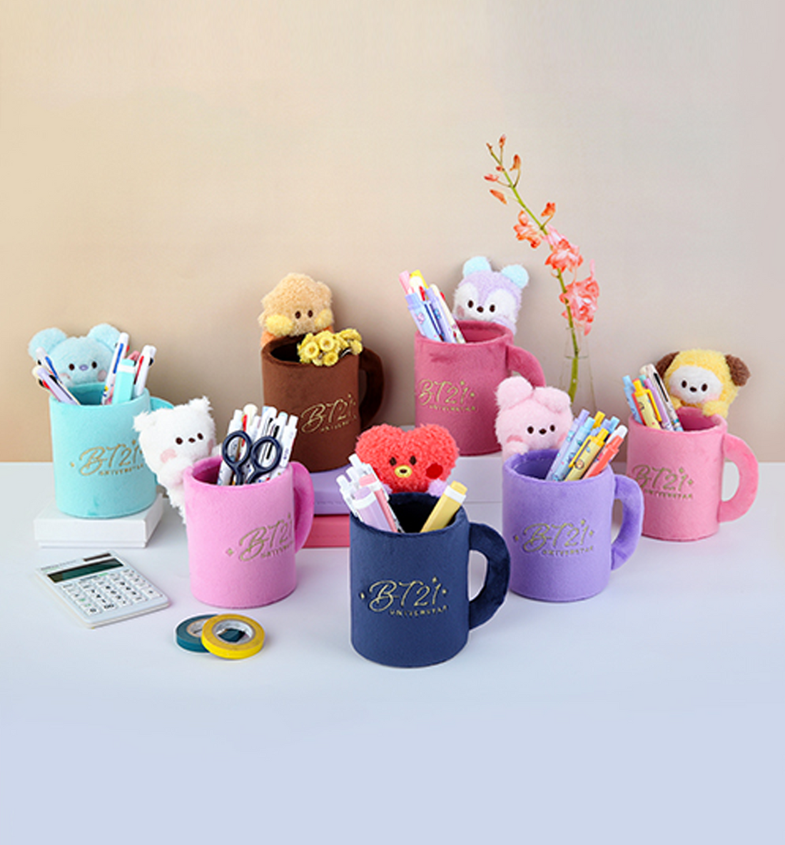 BT21 Minini Plush Pen Holder [Shooky]