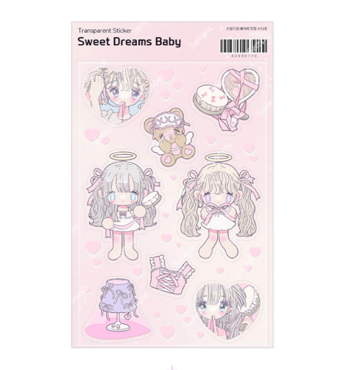 Sweet Dream Baby Transparent Sticker