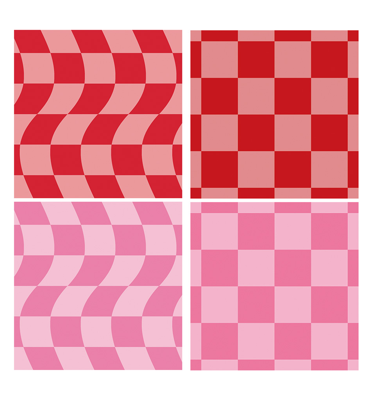 A5 Checkerboard Pink Paper Refill