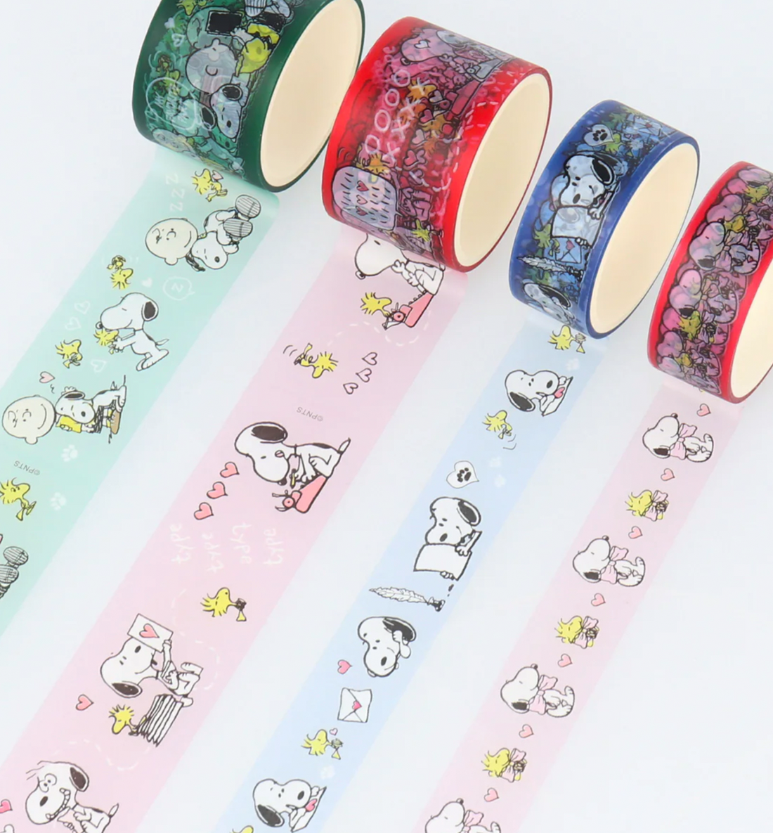 [JAPAN] Snoopy 2 Washi Tapes [Red-Green Be Yourself]