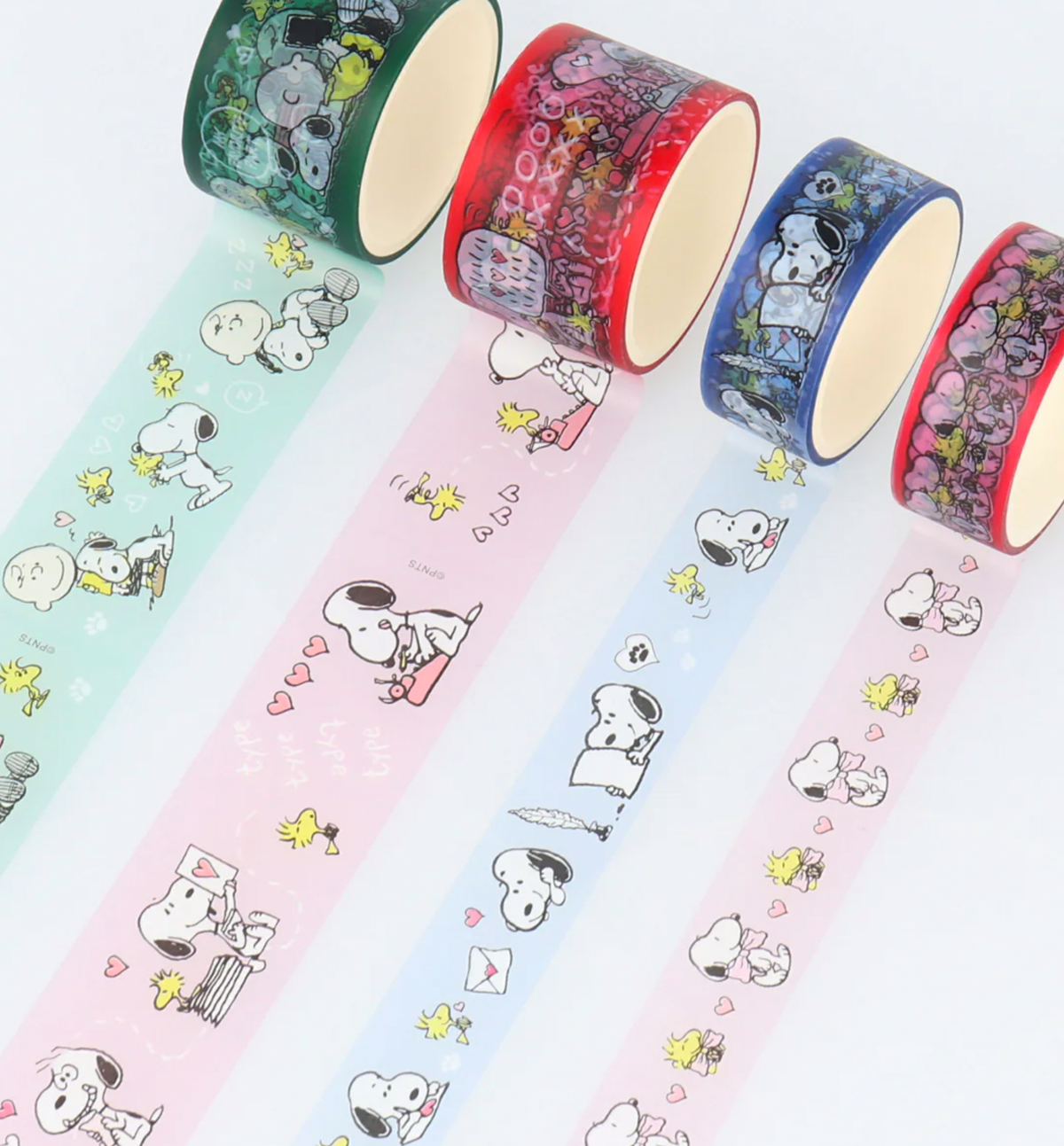 Snoopy 2 Washi Tapes [Red-Green Be Yourself]
