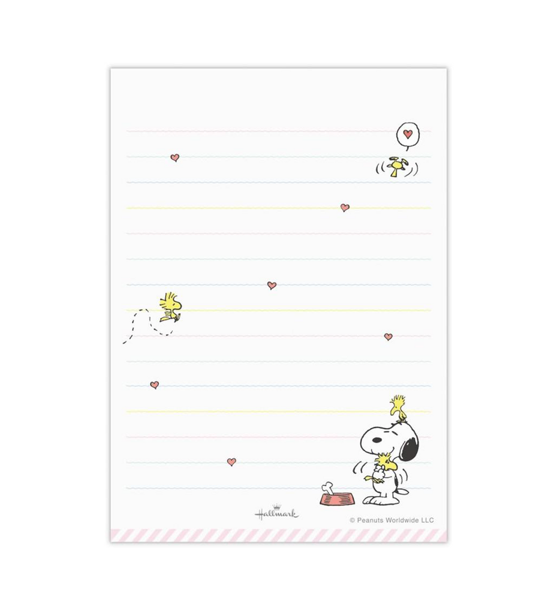 [JAPAN] Peanuts Snoopy Be Yourself Clipboard + Memopad [Pink]