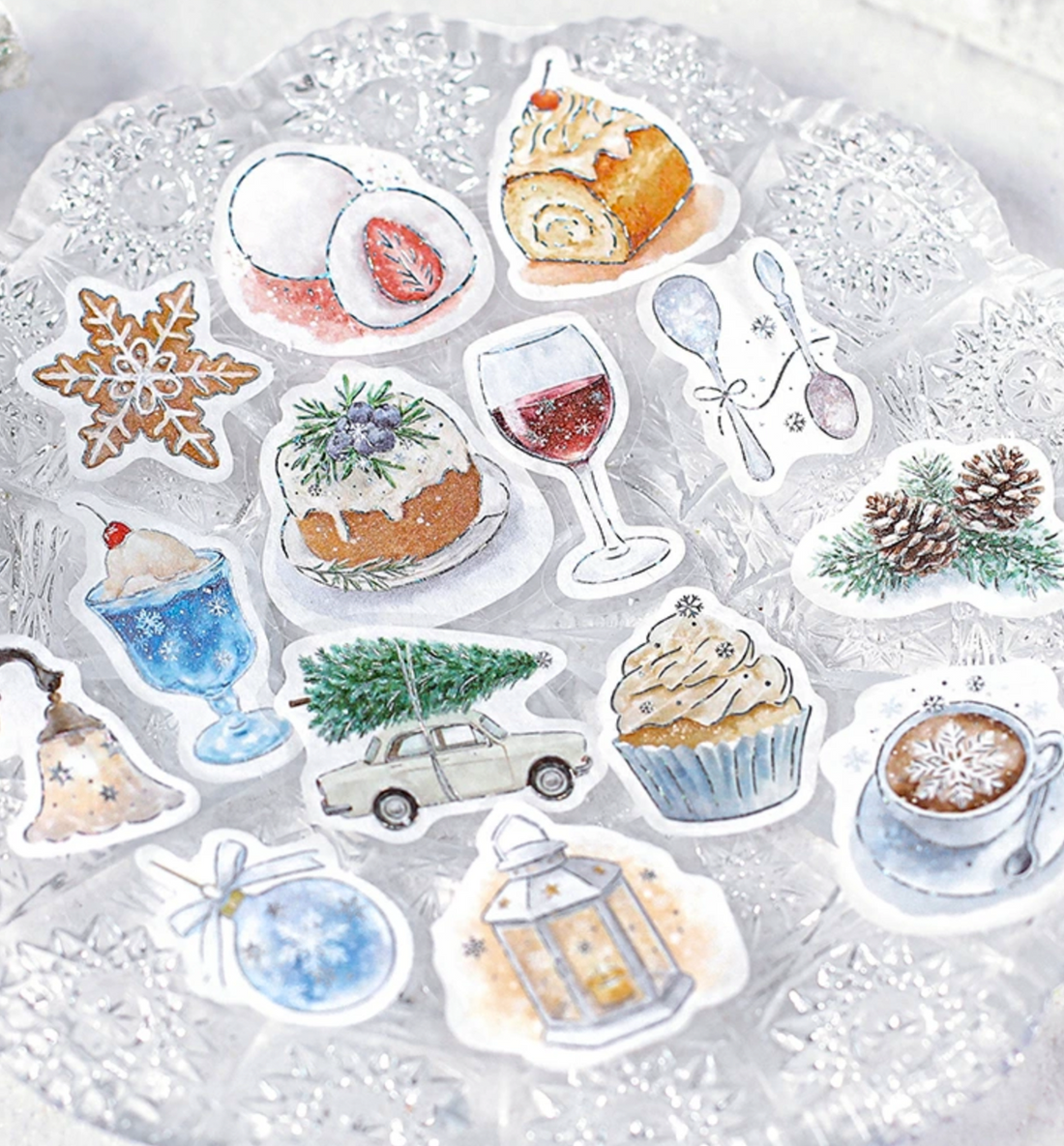 Cafe A La Mode Winter Seal Sticker [Silver Stamping]