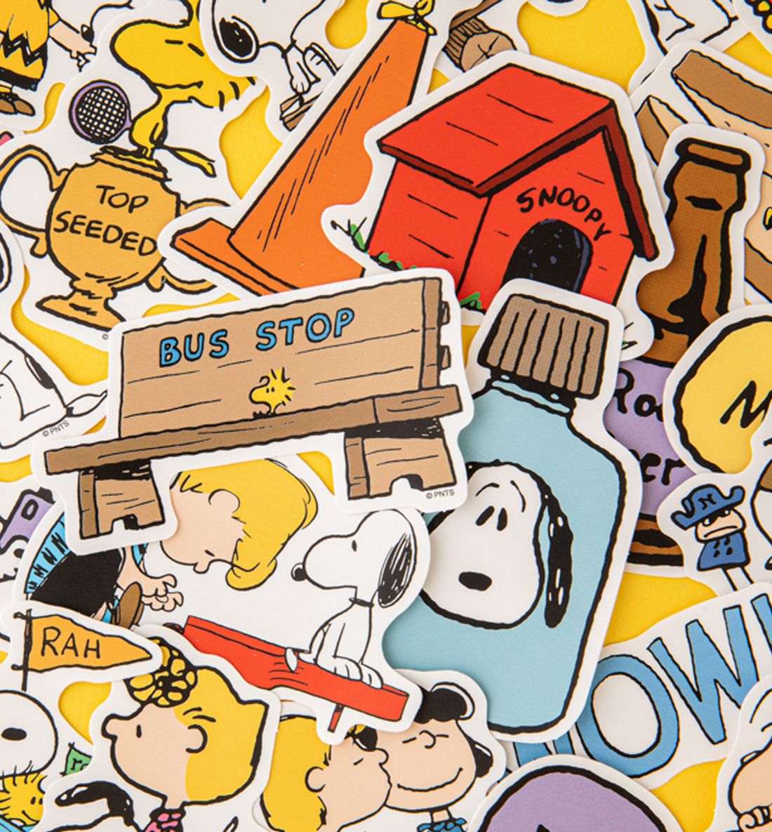 Snoopy & Friends Tin Case Sticker Pack [40 Stickers]