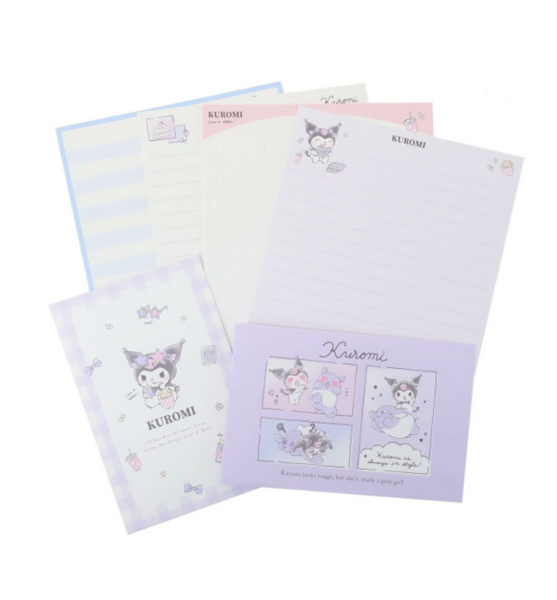 Sanrio Characters Letter Set [Kuromi - Popcorn]