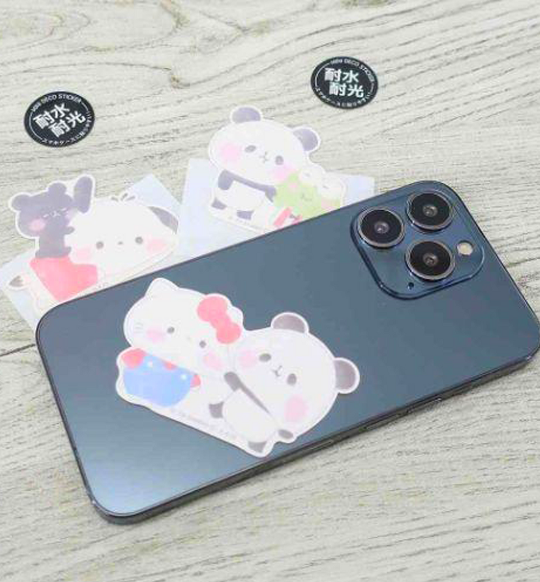 Sanrio Mochi Mochi Vinyl Sticker [Hello Kitty / Panda]