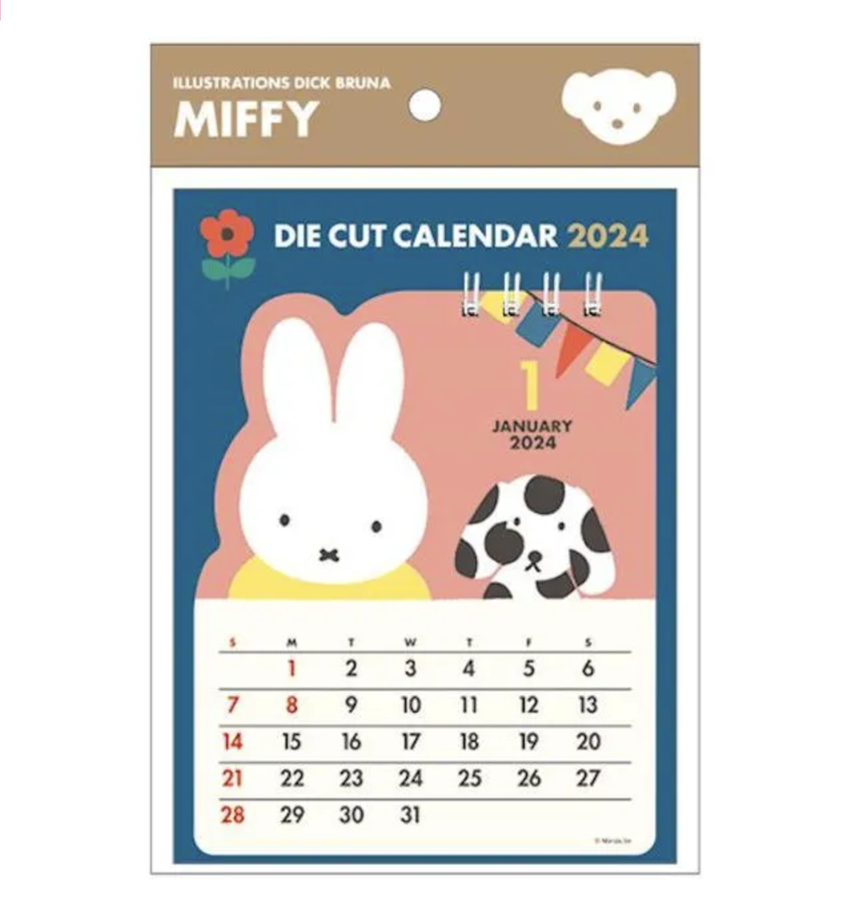 2024 Miffy Die Cut Desk Calendar