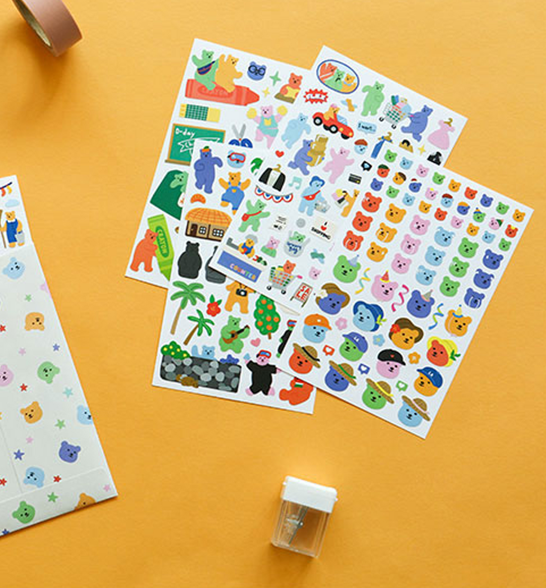 Jelly Bear Sticker Set [12 Sheets]