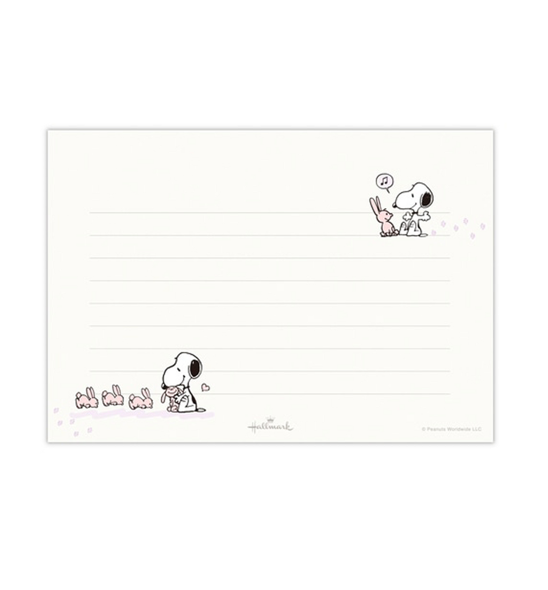 [JAPAN] Peanuts Snoopy Be Yourself Letter Set [Purple]