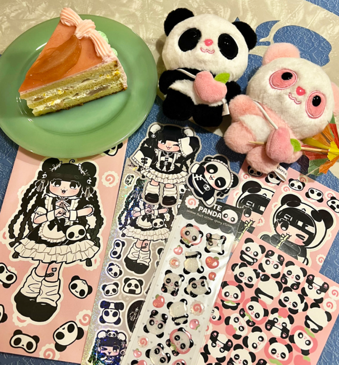 Cute Panda Sticker Pack