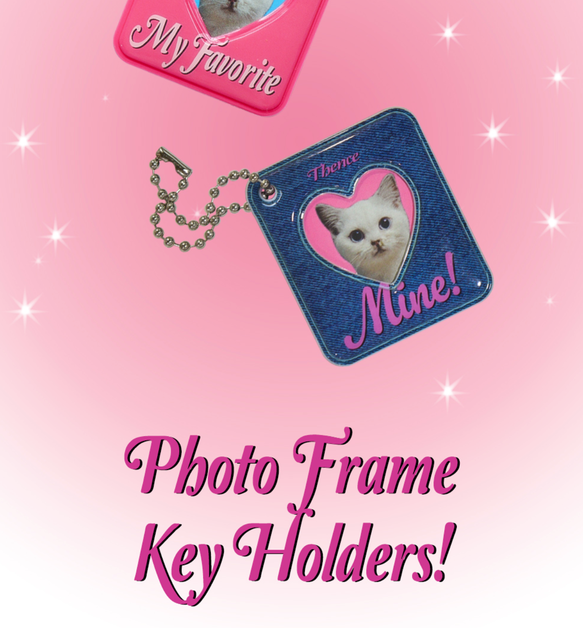 Photo Frame Key Holder [Pink Square]
