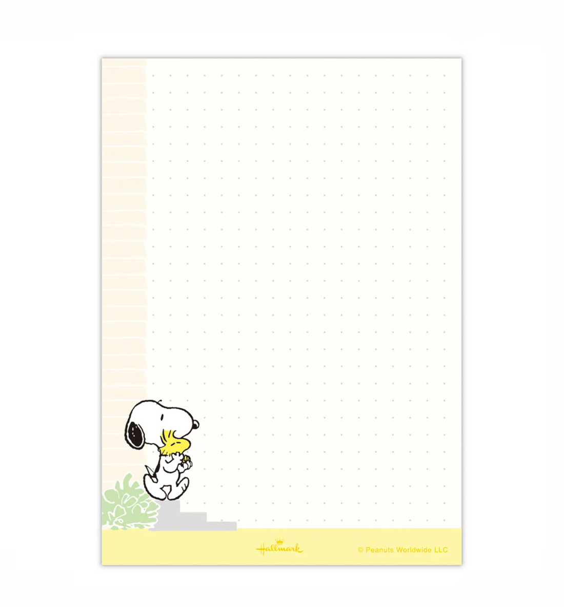 [JAPAN] Peanuts Snoopy Be Yourself Clipboard + Memopad [Yellow]