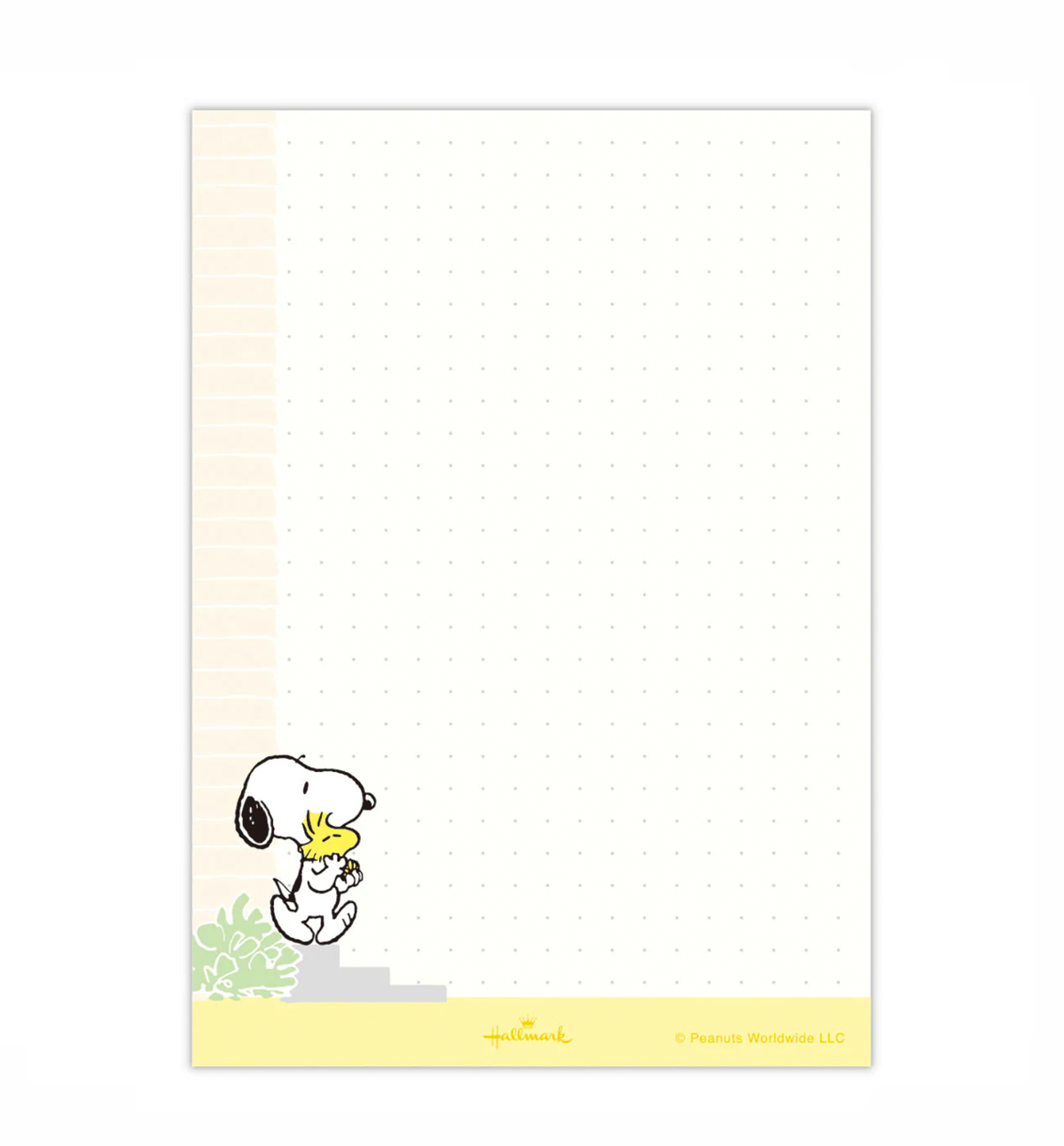Peanuts Snoopy Be Yourself Clipboard + Memopad [Yellow]